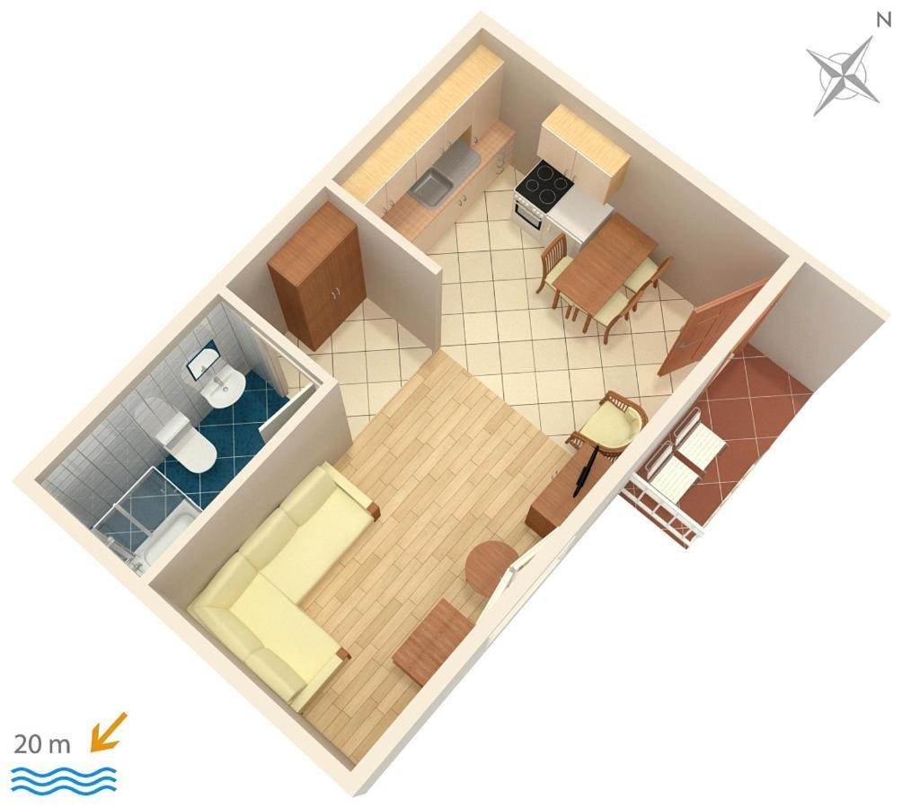 Apartments By The Sea Podgora, Makarska - 6713 Екстер'єр фото
